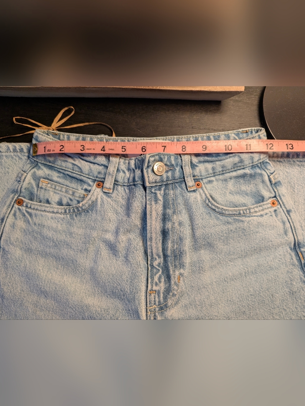 Reformation Wilder High Rise Wide Leg Jeans Tenaya Wash - Size 24 - Picture 7 of 8